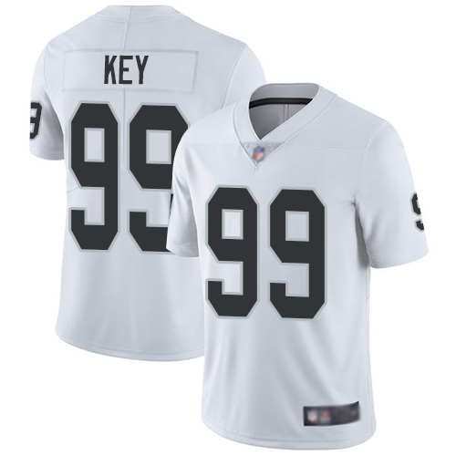 Men Oakland Raiders Limited White Arden Key Road Jersey NFL Football #99 Vapor Untouchable Jersey